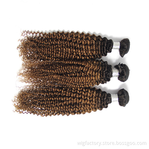 Real from China human hair,wholesale prices deep curly human hair, donor vendor 12a  unprocessed colored bundles
